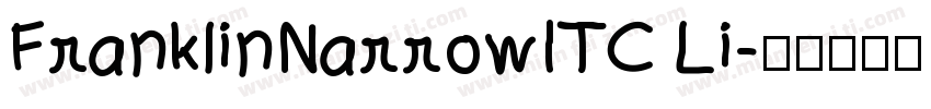 FranklinNarrowITC Li字体转换